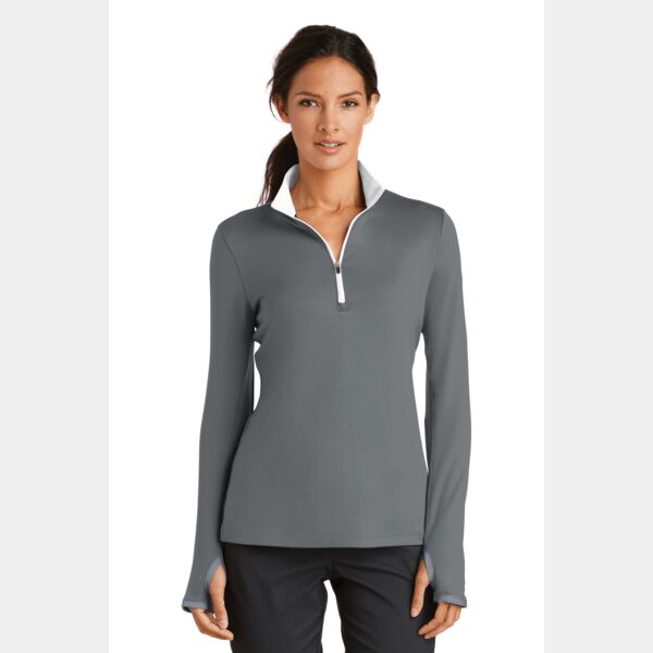 Ladies Dri FIT Stretch 1/2 Zip Cover Up Thumbnail