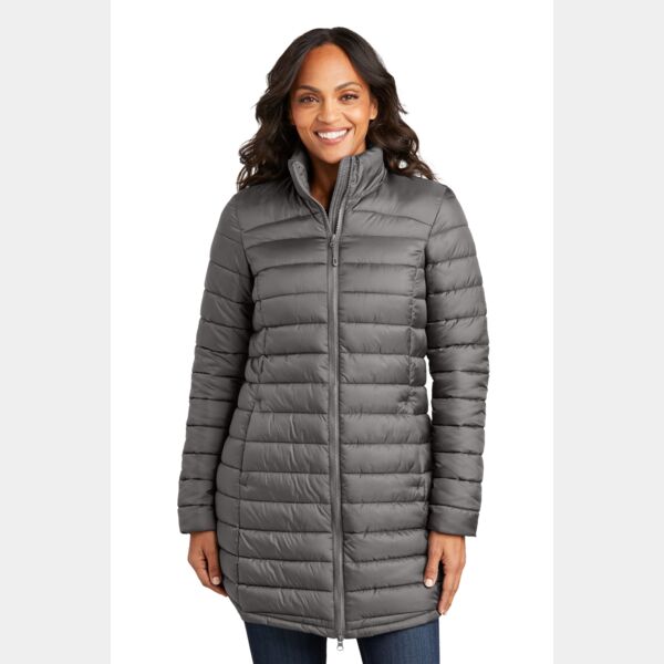 Ladies Horizon Puffy Long Jacket Thumbnail