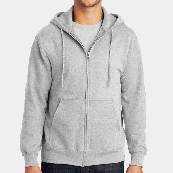 Tall Essential Fleece Full Zip Hooded Sweatshirt Thumbnail