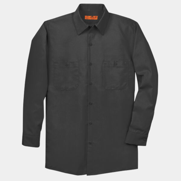 Long Size, Long Sleeve Industrial Work Shirt Thumbnail
