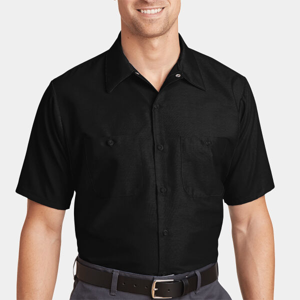 Long Size, Short Sleeve Industrial Work Shirt Thumbnail